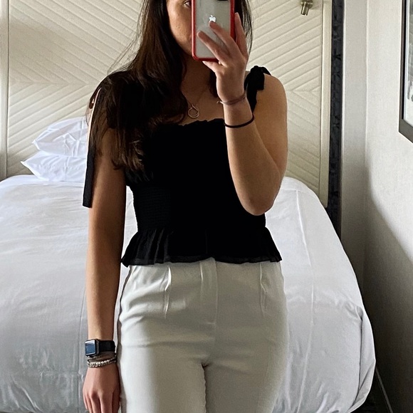 ARITZIA WILFRED tie strap chiffon top perf for summer - Picture 3 of 3